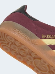 adidas Originals Red Gazelle Indoor Trainers - Image 8 of 9