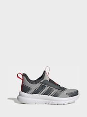 adidas Grey/Red Tensaur Comfort Trainers - Image 2 of 9