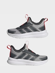 adidas Grey/Red Tensaur Comfort Trainers - Image 3 of 9