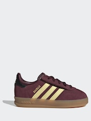 adidas Originals Red Gazelle Indoor Trainers - Image 1 of 9