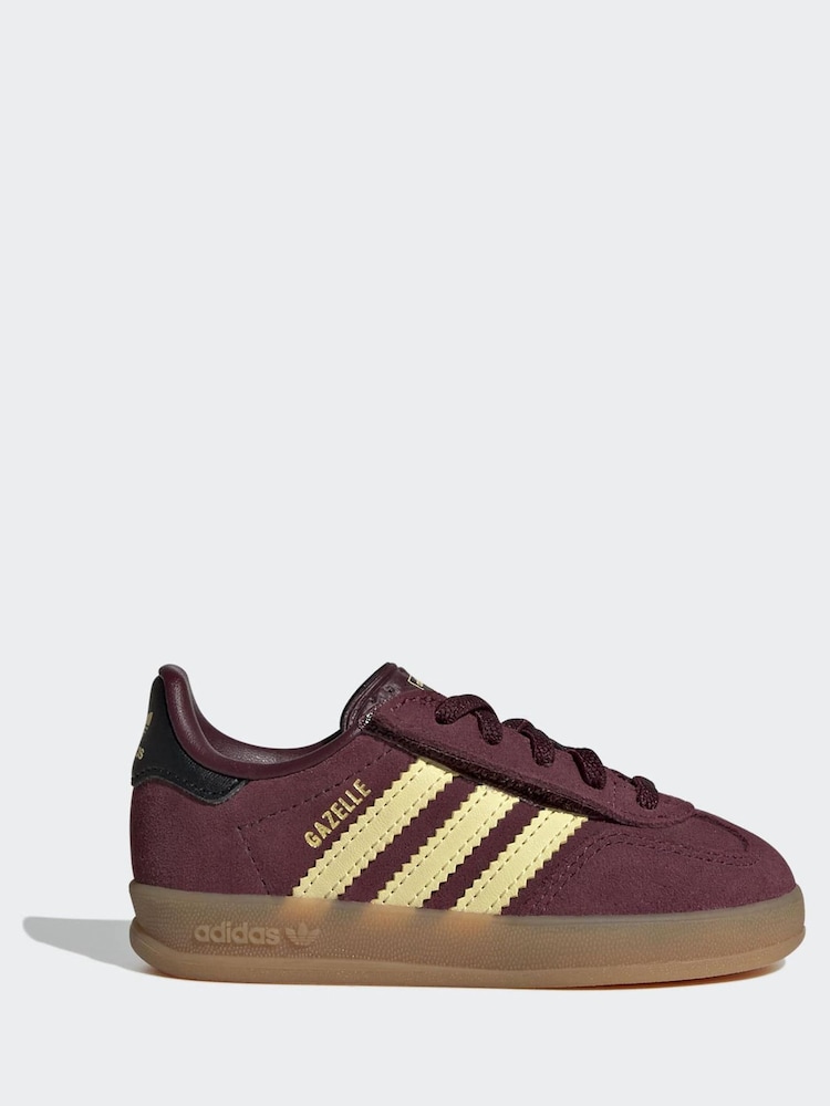 adidas Originals Red Gazelle Indoor Trainers - Image 1 of 9 adidas Originals Red Gazelle Indoor Trainers - Image 1 of 9