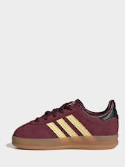 adidas Originals Red Gazelle Indoor Trainers - Image 2 of 9