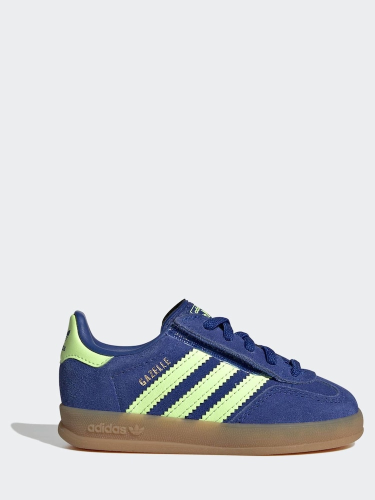 adidas Originals Blue Gazelle Indoor Trainers - Image 1 of 9 adidas Originals Blue Gazelle Indoor Trainers - Image 1 of 9
