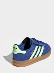 adidas Originals Blue Gazelle Indoor Trainers - Image 4 of 9