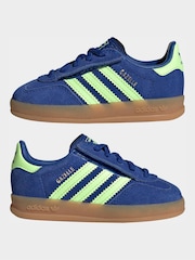 adidas Originals Blue Gazelle Indoor Trainers - Image 5 of 9