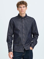 Casual Friday Blue Cfvillius Selvedge Style Denim Shirt - Image 1 of 8