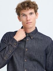 Casual Friday Blue Cfvillius Selvedge Style Denim Shirt - Image 4 of 8