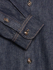 Casual Friday Blue Cfvillius Selvedge Style Denim Shirt - Image 8 of 8