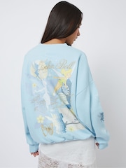 Skinnydip Blue Disney Tinkerbell Poster Sweatshirt - Image 3 of 5