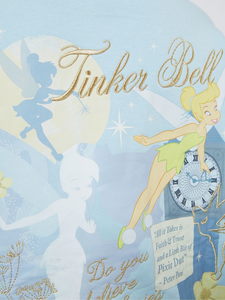 Skinnydip Blue Disney Tinkerbell Poster Sweatshirt - Image 5 of 5