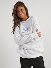 Skinnydip Cream Angel Numbers Sweatshirt - Image 2 of 4