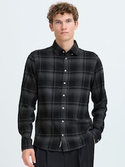 Casual Friday Black CFSIGVARD Checked Long Sleeve Shirt - Image 1 of 8