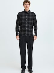 Casual Friday Black CFSIGVARD Checked Long Sleeve Shirt - Image 3 of 8