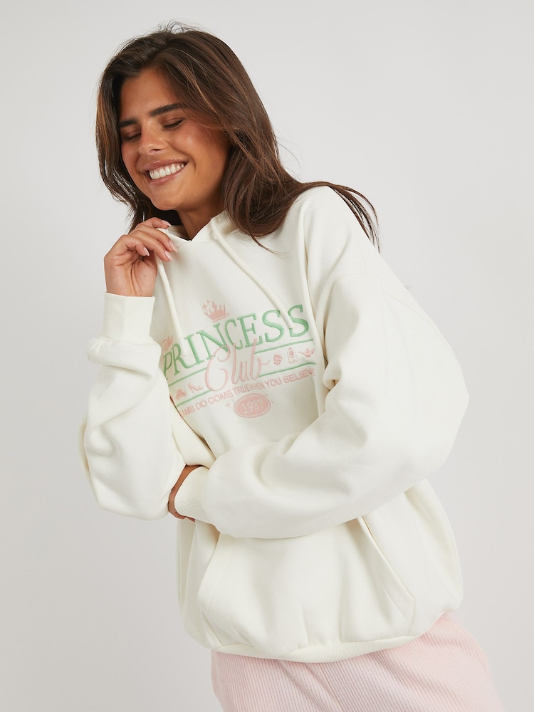 Skinnydip Cream Disney Princess Club Hoodie - Image 2 of 5