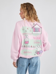 Skinnydip Pink Miffy Little Garden Sweatshirt - Image 2 of 5
