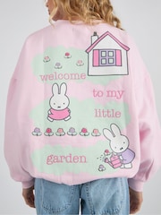 Skinnydip Pink Miffy Little Garden Sweatshirt - Image 4 of 5