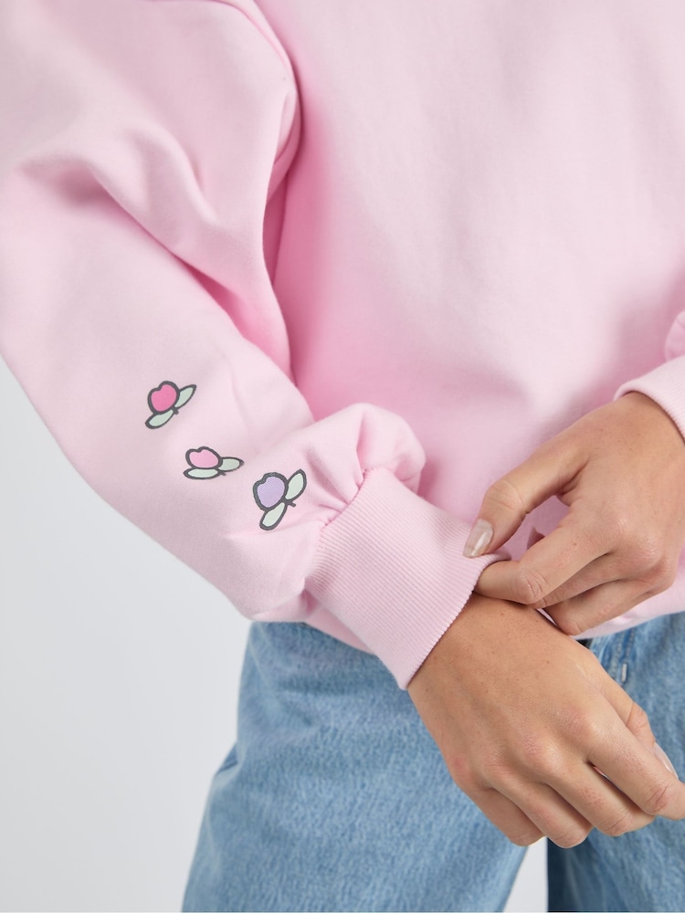 Skinnydip Pink Miffy Little Garden Sweatshirt - Image 5 of 5 Skinnydip Pink Miffy Little Garden Sweatshirt - Image 5 of 5