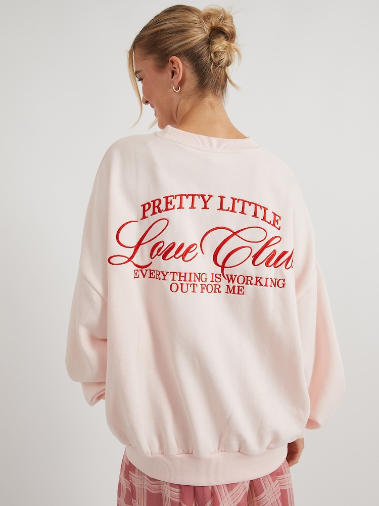 Skinnydip Pink Pretty Little Love Club Sweatshirt - Image 5 of 5