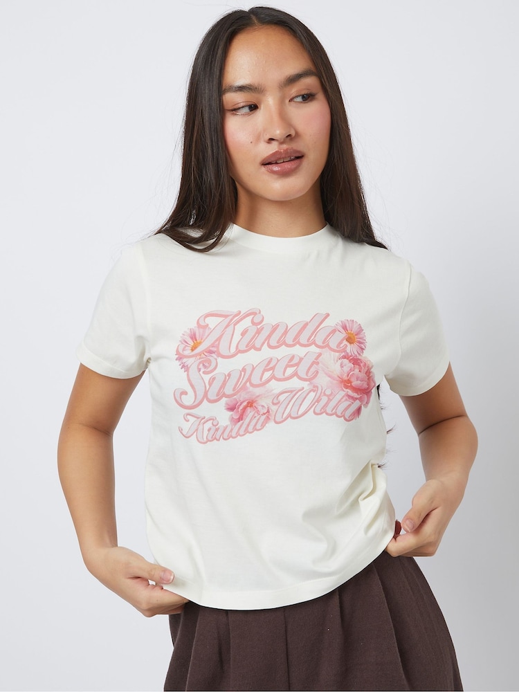 Skinnydip White Kinda Sweet Kinda Wild Baby T-Shirt - Image 2 of 4