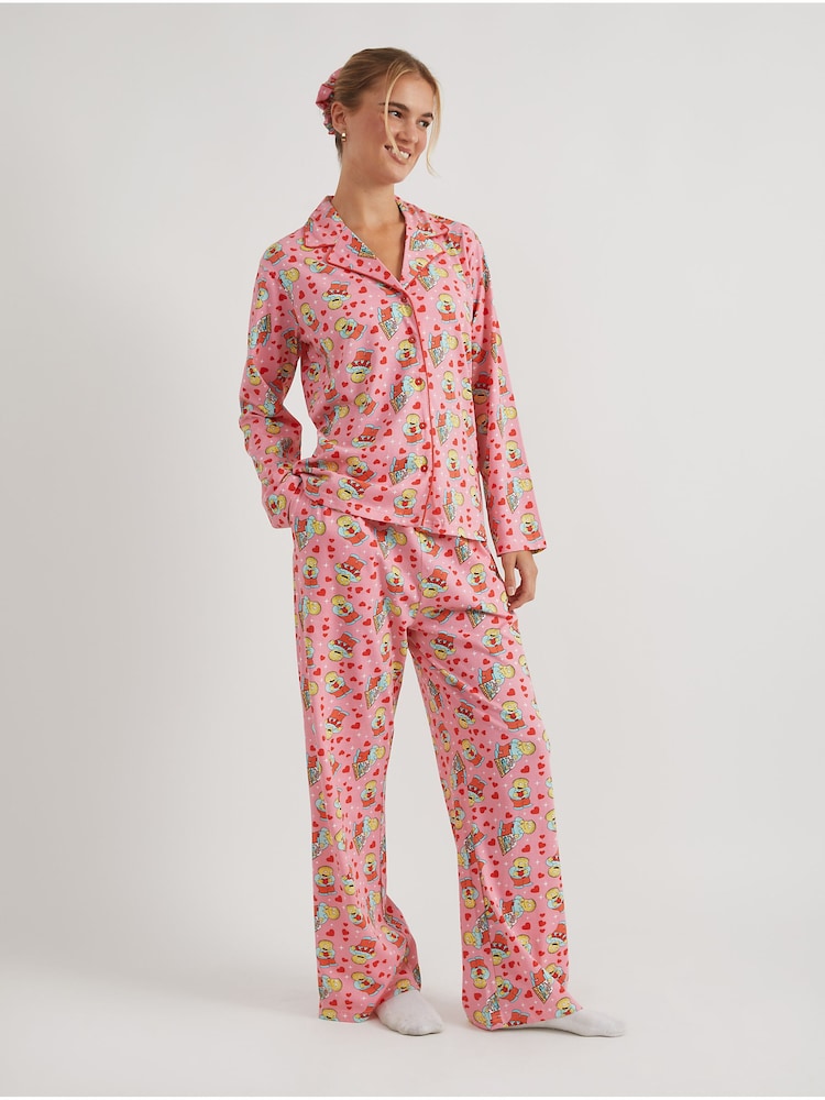 Skinnydip Pink The Simpsons x Ralph I Choose You Pyjamas Set - Image 1 of 6 Skinnydip Pink The Simpsons x Ralph I Choose You Pyjamas Set - Image 1 of 6