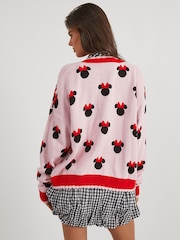 Skinnydip Pink Disney Minnie Mouse Heart Knitted Cardigan - Image 4 of 5