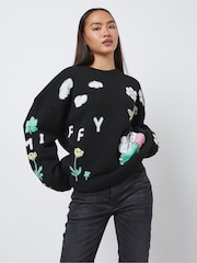 Skinnydip Miffy 定位针织套头毛衣 - 4的图像4｝