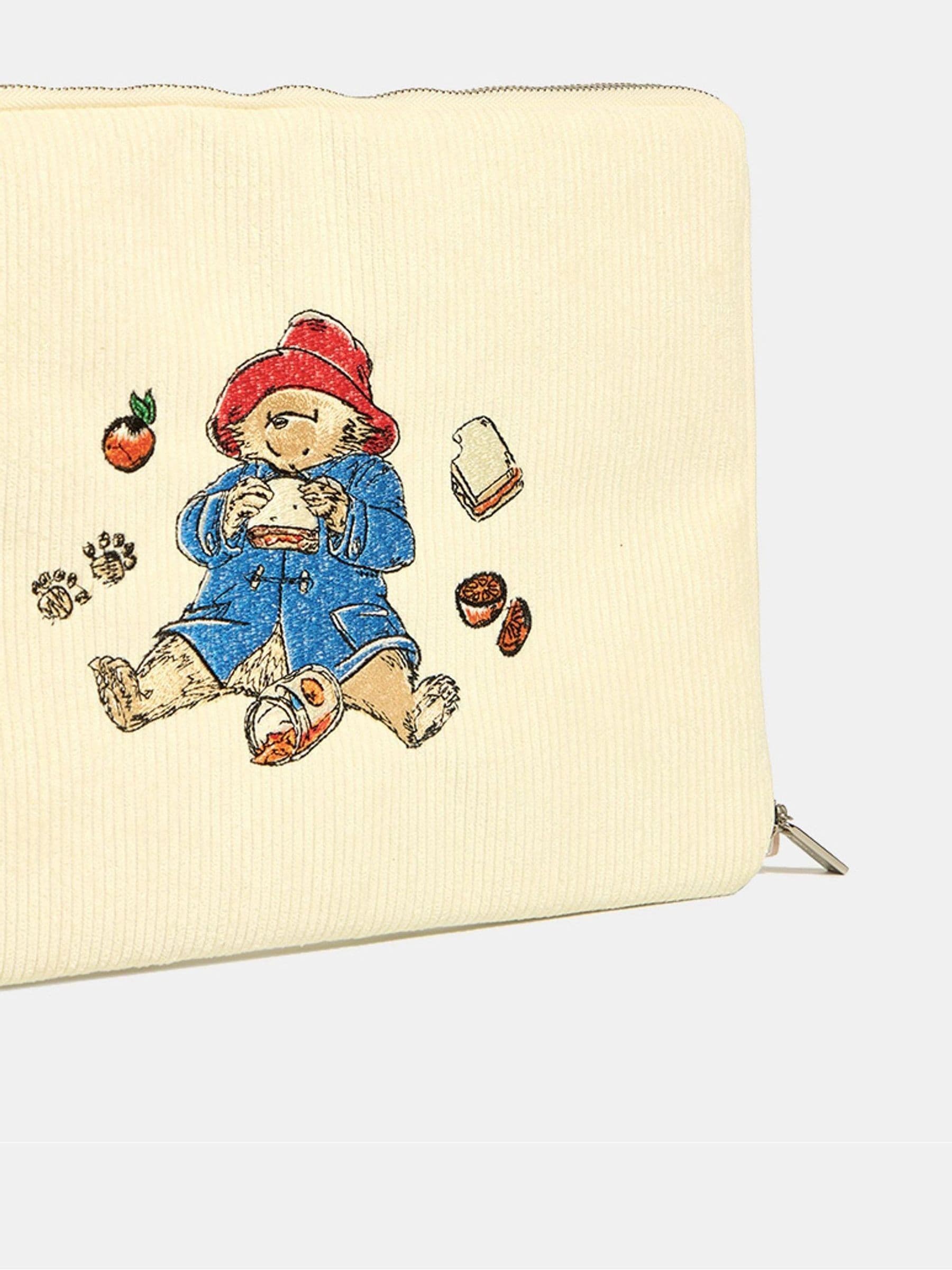 Buy Skinnydip Cream Paddington Embroidered 14 Laptop Case from