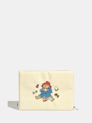 Skinnydip Cream Paddington Embroidered 14 Laptop Case - Image 1 of 1