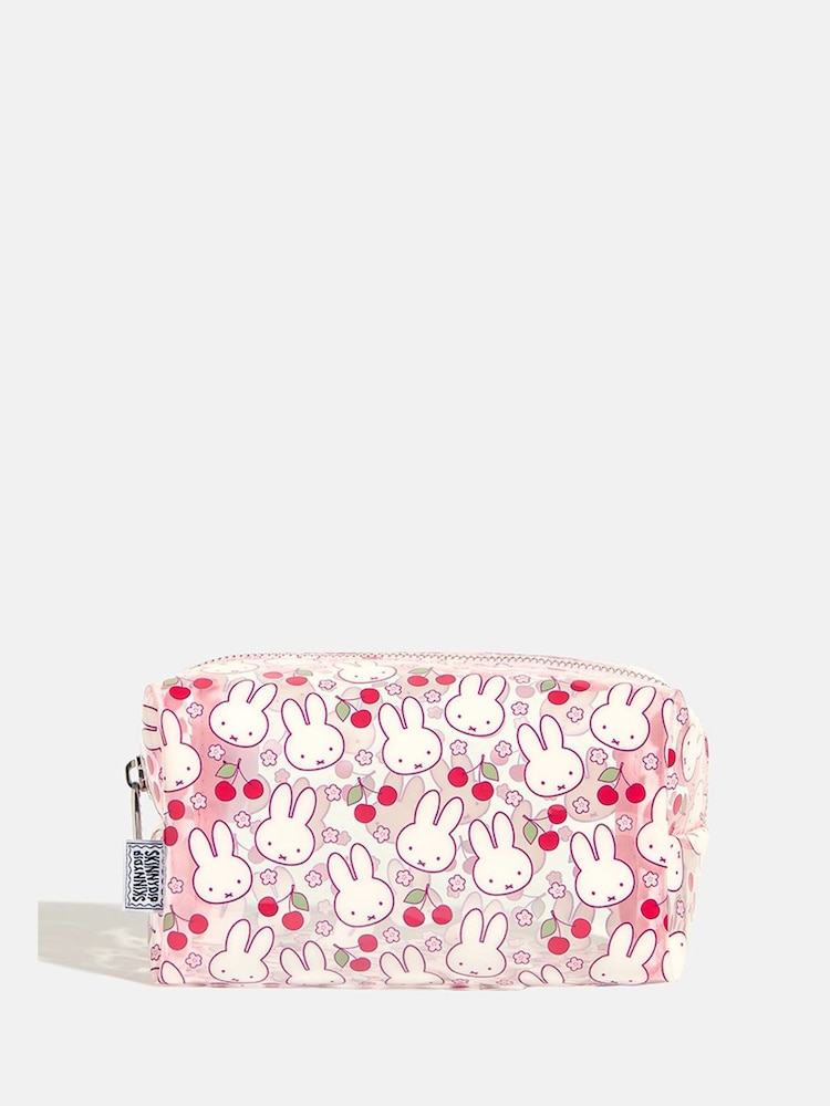 Skinnydip Pink Miffy x Skinnydip Pink Flower Makeup Bag - Image 1 of 5