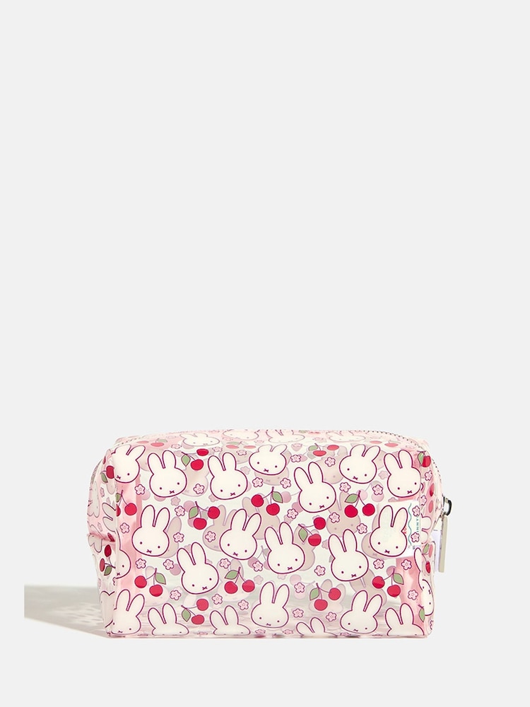 Skinnydip Pink Miffy x Skinnydip Pink Flower Makeup Bag - Image 2 of 5