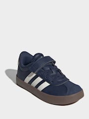 adidas Navy Blue Vl Court 3.0 Trainers - Image 3 of 9