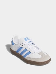 adidas Originals White Samba OG Kids Trainers - Image 3 of 8