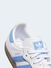 adidas Originals White Samba OG Kids Trainers - Image 8 of 8
