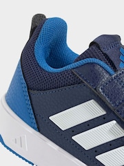藍／白 - adidas Tensaur Sport 3.0 初級運動鞋 - 圖片 7/8