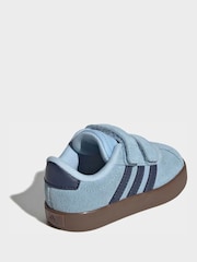 藍色／海軍藍 - adidas Vl Court 3.0 魔術貼嬰兒運動鞋 - 圖片 5/10