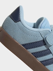 藍色／海軍藍 - adidas Vl Court 3.0 魔術貼嬰兒運動鞋 - 圖片 9/10