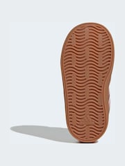 棕色/粉色 - adidas Vl Court 3.0 魔術貼嬰兒運動鞋 - 圖片 7/9