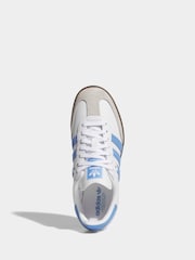 adidas Originals White Samba OG C Trainers - Image 3 of 8
