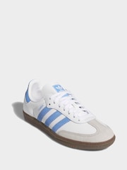 adidas Originals White Samba OG C Trainers - Image 6 of 8
