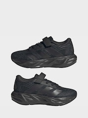 adidas Black Galaxy 8 M Trainers - Image 5 of 9