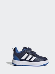 adidas Blue/White Hook and Loop Tensaur Sport 3.0 Infant Trainers - Image 2 of 6