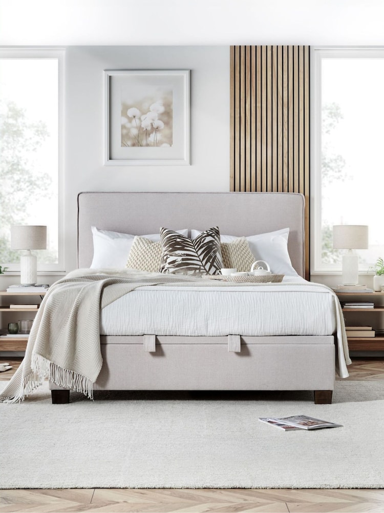 Kaydian Clay Newton Plain Padded Headend Ottoman Bed - Image 1 of 3