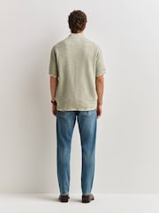 NN.07 Green Nolan Textured Knit Shirt - Image 4 of 6