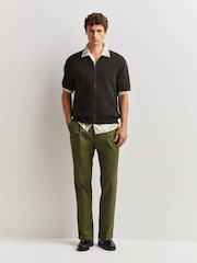 NN.07 Green Gustav Full Zip Knit Shirt - Image 2 of 6