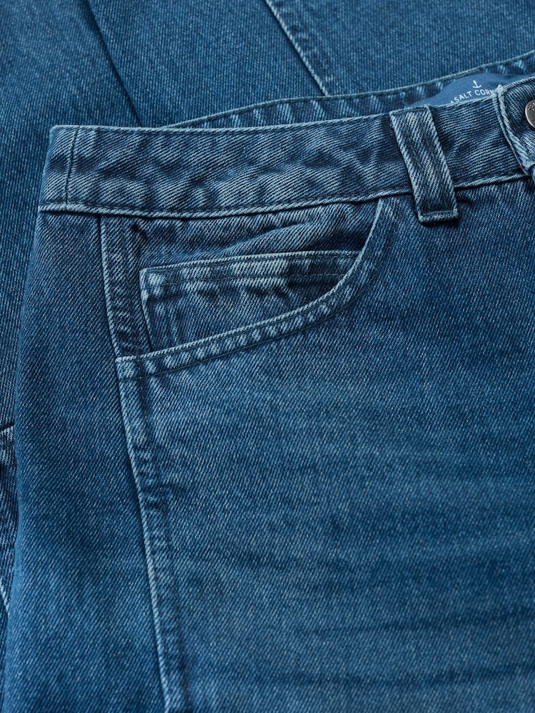 Seasalt Cornwall Blue Petite Gwenver Barrel Leg Jeans - Image 5 of 5 Seasalt Cornwall Blue Petite Gwenver Barrel Leg Jeans - Image 5 of 5