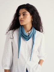 Seasalt Cornwall Blue Enora Scarf - Image 2 of 4