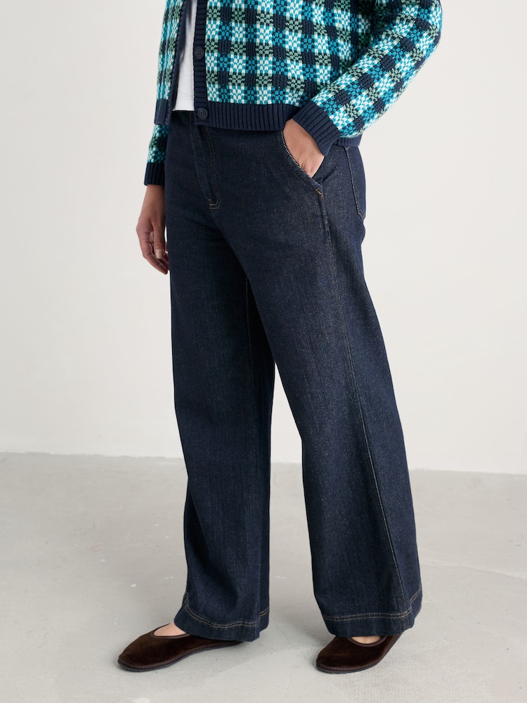 Seasalt Cornwall Blue Tall Sennen Cove Jeans - Image 1 of 5