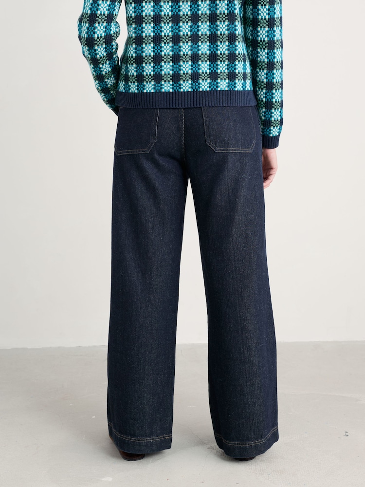 Seasalt Cornwall Blue Tall Sennen Cove Jeans - Image 2 of 5