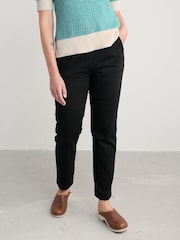 Seasalt Cornwall Black Petite Waterdance Trousers - Image 2 of 5