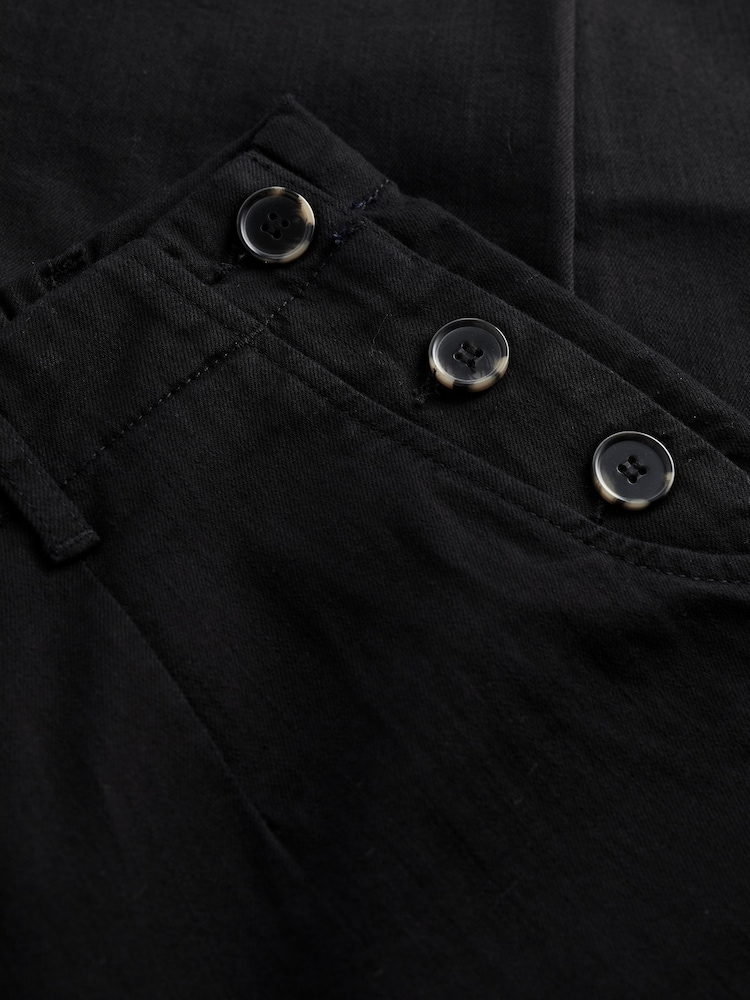 Seasalt Cornwall Black Petite Waterdance Trousers - Image 5 of 5